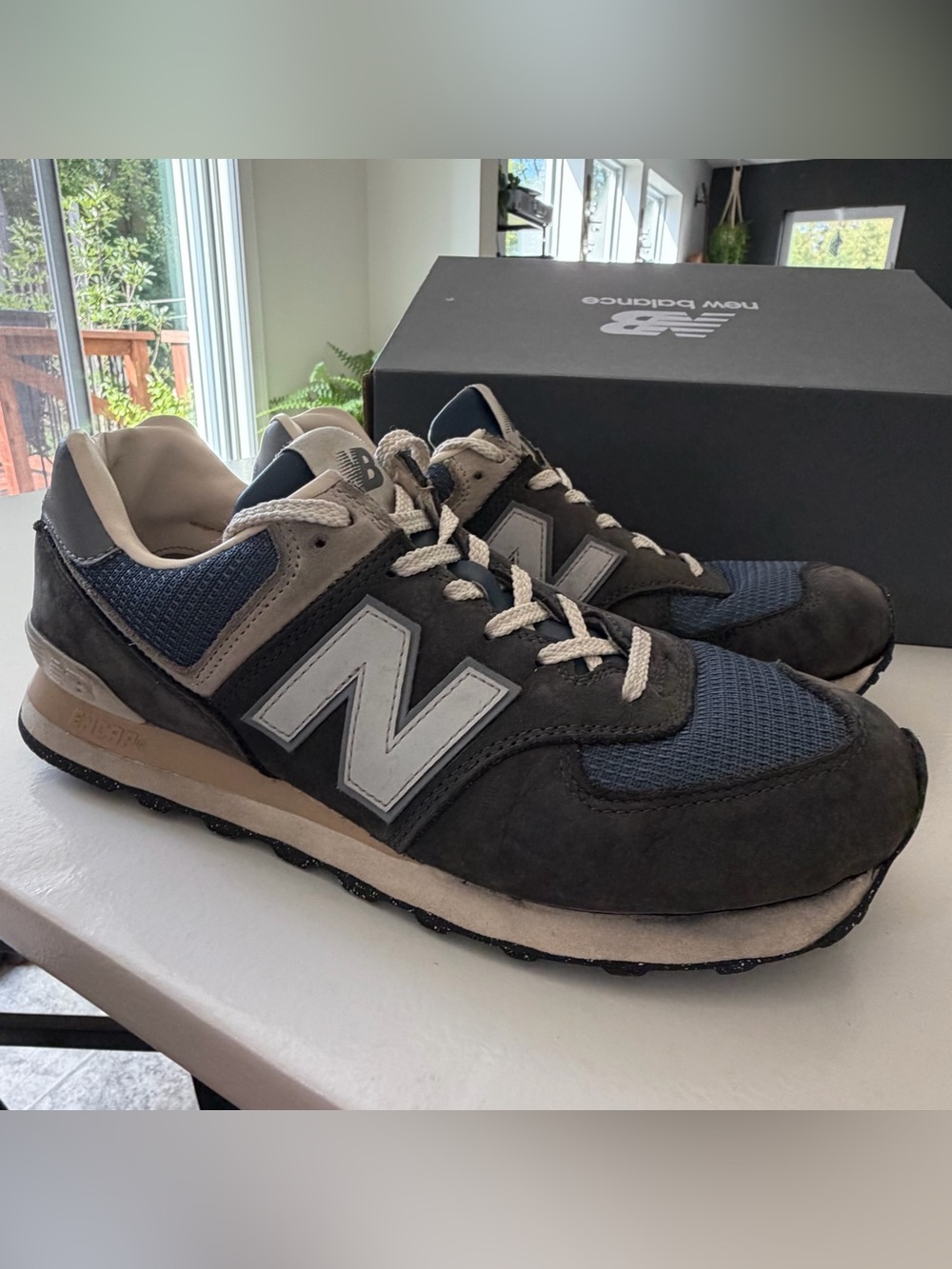 New Balance Men's 574 Sneakers - Navy Blue